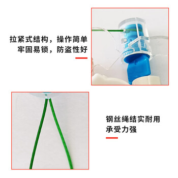 飞尔（FLYER）一次性封签 施封锁 防盗铅封线 物流防拆签封 16cm 1000支