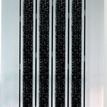 天泽旺 洁力铝合金地垫毯防滑防尘凹槽款灰色只含地毯条不含铝合金30mm宽(25m2卷价)