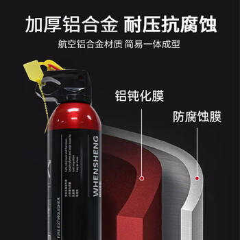 吻胜 水基灭火器 车载手提式灭火器 便携式消防器材家庭商用灭火器 酒店厂房消防灭火器消防年检灭火器 500ml