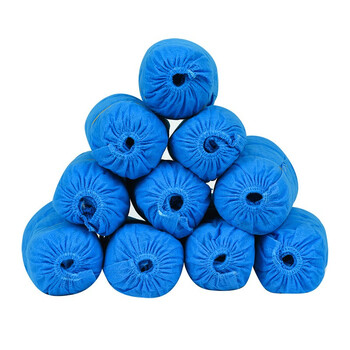 庄太太【普通款颜色随机100只】一次性pe材质鞋套学生加厚耐磨透气防滑室内脚套