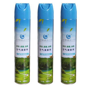 北奥（Beao）OK-663 空气清新剂 三瓶装 酒店卫生间会所宾馆芳香除臭喷雾 360ml 国际