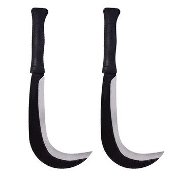 益美得 FW-1011  除草工具镰刀割草刀长柄大镰刀农用砍柴刀 塑柄大勾刀