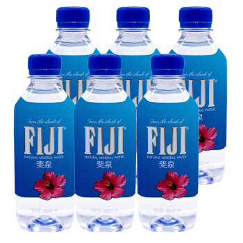 斐济FIJI天然矿泉水  斐济群岛原装进口天然水饮用水 500mL6瓶包装随机