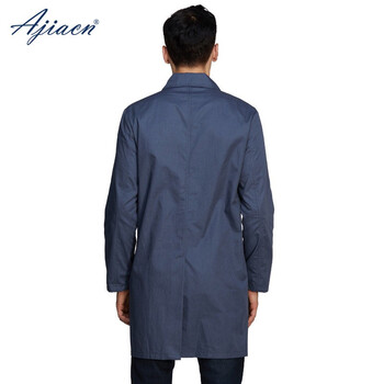 ajiacn爱家 AJ804 男款防辐射工装大衣 金属纤维机房工作服职业大褂 藏青色 定做 L码 1件