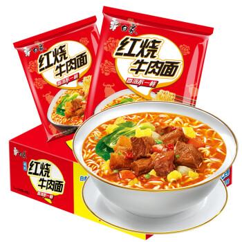 白象 方便面 精炖红烧牛肉面24袋 泡面 整箱装,降价幅度3.3%