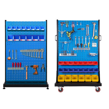 知旦工具置物架960*375*1900车间维修工具架五金工具展示架690043单面固定款