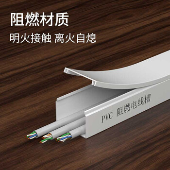 盛浦 线槽PVC阻燃绝缘20*10 1米/根 2根装 S-XC-02