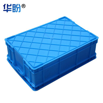 华盼加厚周转箱塑料物流搬运箱仓库分类储物箱零件收纳筐工具盒储水箱外径417*290*137mm