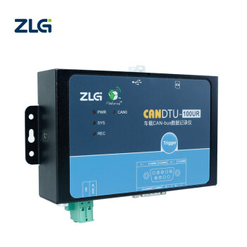 ZLG致远电子 车载CAN-bus数据记录终端 多路可4G通信CANDTU系列 CANDTU-100UR（蓝色）