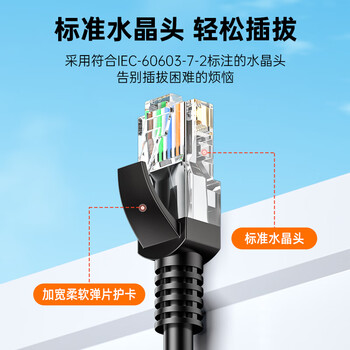 SAMZHE山泽超五类网线 CAT5e类高速百兆网线 3米 工程/连接跳线 成品网线 贝吉色 ZW-03