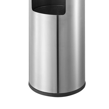 南 GPX-87A 南方圆脚垃圾桶 砂钢带烟缸 商用酒店宾馆客房不锈钢垃圾桶 烟灰桶 果皮桶 房间桶