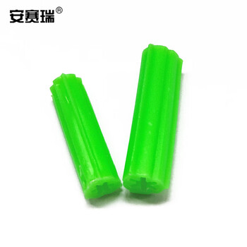 安赛瑞 塑料膨胀管 螺丝钉膨胀管锚栓 塑料膨胀塞 膨胀螺丝螺栓 绿色 M8×27mm（1000个装） 24374