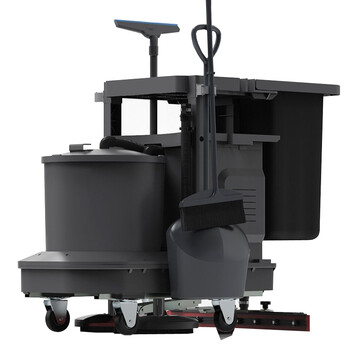 纳仕徳 NSD-3045手推式洗地机工厂车间自动电动吸拖一体扫地机尘推车  锂电款