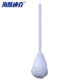 海斯迪克 HKZL-16 洗马桶刷子 挤水棉刷 卫生间坐便软毛清洁刷厕所刷 长柄去死角马桶刷
