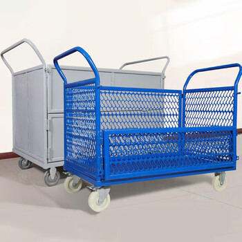 张氏艺佳全折叠围栏网格物流推货车搬运车灰色折叠款1000*600*900