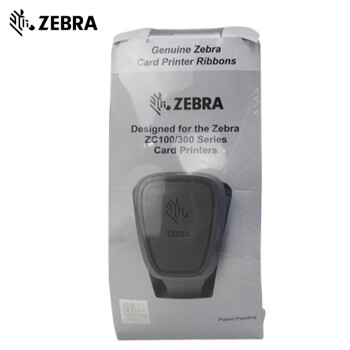 ZEBRA 斑马ZC100证卡打印机PVC人像卡会员卡健康卡员工卡热升华ZC300打印机 ZC100彩色带800300-250CN