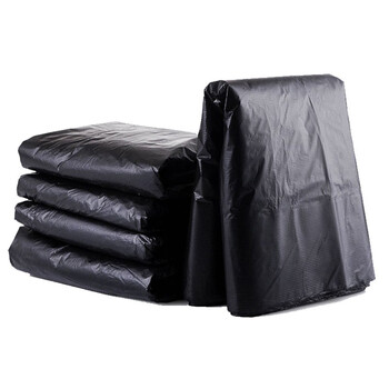 源恒达 塑料平口垃圾袋 60*80cm/只 加厚 50只/包 物业办公室户外企业结实耐用加厚 YHD-2132579黑色