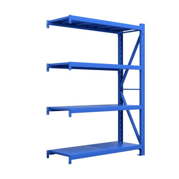 JN JIENBANGONG 货架 仓储展示置物架超市四层储物架子 轻型蓝色1500*600*2000mm