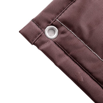 海斯迪克 防寒保暖挡风加棉门帘1件 宽80*高220cm有窗咖啡色(牛津布) HKZ-72