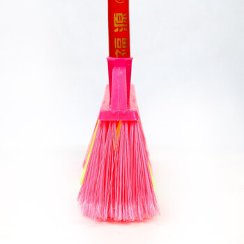 领象 环卫硬毛学校扫把笤帚 木把小扫把大户外塑料硬丝 方头01