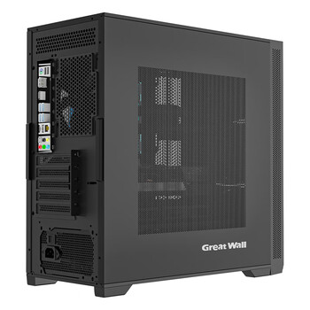 长城（Great Wall）冰霜X3B黑色电脑机箱（MATX主板/细钢网面板/360水冷位/9风扇位/USB3.0/细网孔铁侧板/5080显卡）