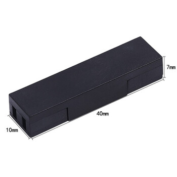 蓝邮 光纤皮线分支器 1分2皮线分路器 一进二保护盒 一分二光纤分光器光纤分线保护盒 BH-HP1黑色