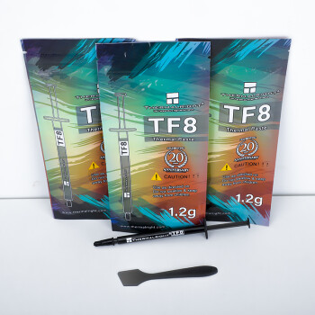 Thermalright(利民) TF8(1.2g)(导热硅脂/CPU散热膏/1.2g装/导热系数13.8/笔记本导热膏/附带利民刮刀)
