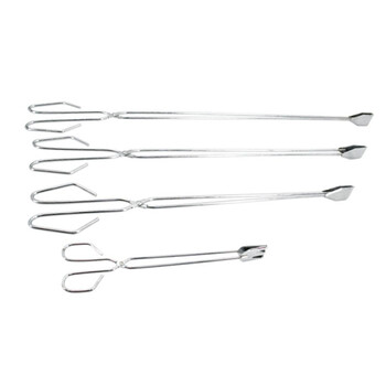 金固牢 KCly-11 加长电镀不锈钢色垃圾夹子 火钳 夹拾物器 取物器 碳夹 环卫垃圾钳 30.5cm