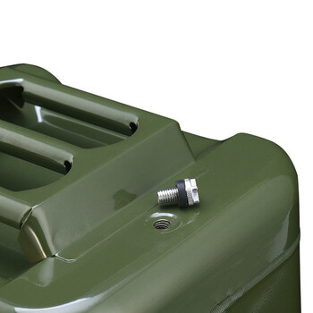 兰诗（LAUTEE）BS-677   工业加厚铁油桶汽油桶柴油桶汽车备用油箱铁盖立式5升