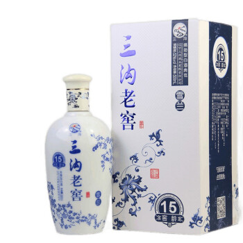 三沟窖龄雪兰15年浓香型纯粮高度白酒52度500ml1瓶辽宁特产礼盒装1