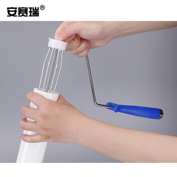 安赛瑞 6寸粘尘滚筒套装（5个滚筒+1个手柄）洁净室电子厂车间实验室无尘室粘尘滚筒套装 长15cm 22328