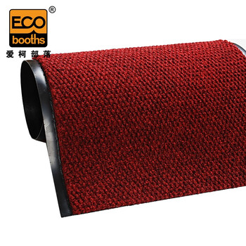 爱柯部落 入户地毯门垫脚垫 菠萝纹地垫吸水刮沙除尘防滑垫红色每2m幅宽定制110243