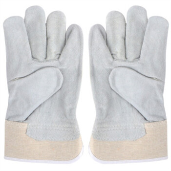 铂翔(BOXIANG)花皮手套 牛皮 透气 防油 防滑 耐磨 浅蓝色 12双/打