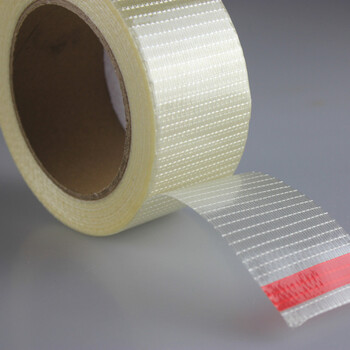 飞尔（FLYER）玻璃纤维胶带 包装耗材重型打包胶带 固定十字格【35mm*50米】