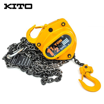 KITO 手拉葫芦 环链葫芦吊装起重工具 倒链手动葫芦 CB015 1.5T4M  200287