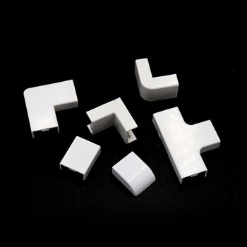 冰禹 BY-2386 （10个） PVC线槽配件 阻燃明装线槽转角拐角接头 堵头30*15mm