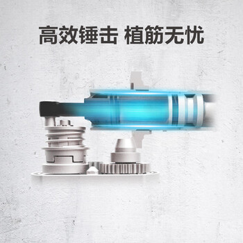 威克士（Worx）充电锂电电锤工业级冲击钻电锤电镐多功能电动工具 WU389.3【5.0双电6A闪充)】三功能电锤