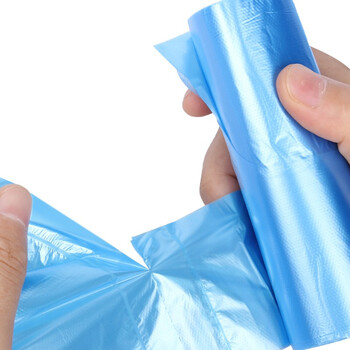 兰诗 LJD-6315小号背心垃圾袋办公室手提垃圾袋 颜色随机背心46*62cm125只