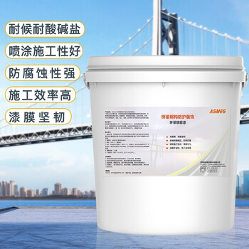 阿斯密 ASMES AS5201 钢构桥梁防护装饰绿色环保银粉漆 10kg