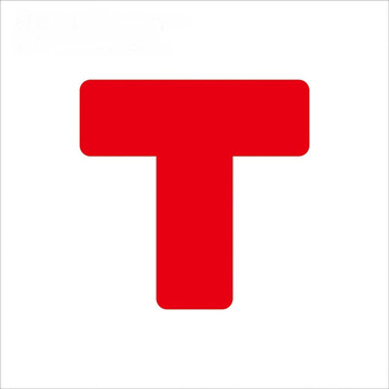 亿箬 警示6S四角定位贴 桌面定置标签标识 5S管理定位贴纸3*1cm 红色L型 100个/包 