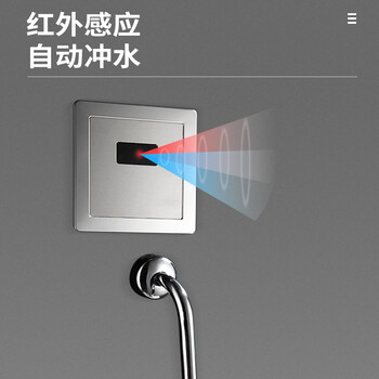 荣沃（RONGWO）RW-200交直流【ABS阀芯】手按+感应款-套小便池全自动冲水器暗装配件定制