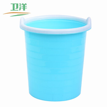 卫洋 WYS-170塑料垃圾桶压圈简约卫生间客厅圆形垃圾纸篓大号 颜色随机
