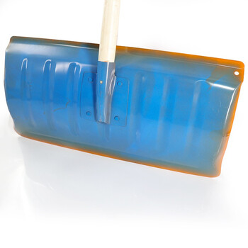 海斯迪克 钢制除雪铲 推雪板 环卫工具扫雪铲垃圾铲雪锹钢锹 颜色随机发货(含木杆) HK-123