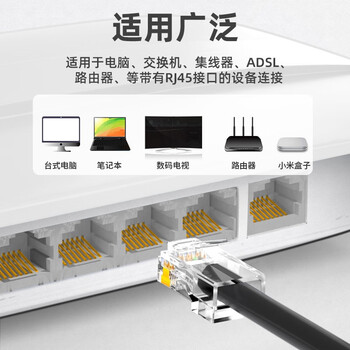 山泽 六类千兆工程专用水晶头 镀金RJ45水晶头 CAT6类8芯8P8C电脑网络接头 100个 FK-6100