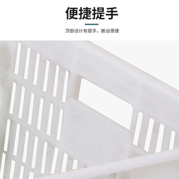 卉圳物流转运筐快递周转筐货架物料筐加厚工业镂空胶框塑料沥水筐HD317