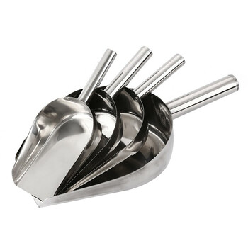 益美得 FW-1017 不锈钢铲子加厚平底铲垃圾铲簸箕  16寸圆底铲