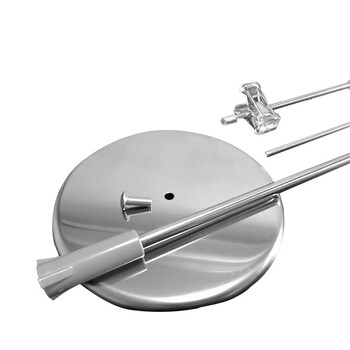 兰诗（LAUTEE）BS-714支架展示架不锈钢伸缩海报架pop广告支架展厅架 T型夹式