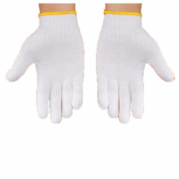 雄星 厂家定制 劳保棉纱手套耐磨加厚七针720g线手套24付/件 原色 均码