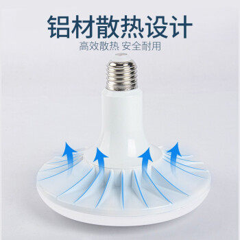 誉翊 led飞碟灯泡 E27螺口球泡客厅工厂车间照明灯高亮节能灯E27螺口如意款 50W 白光