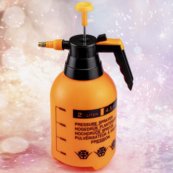 海斯迪克 气压式喷壶 塑胶洒水壶 喷水壶清洁工具 橙红3L HKZ-122